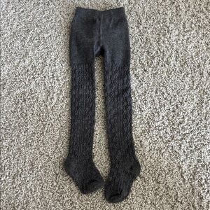 Janie and Jack Cozy Gray Knit Tights